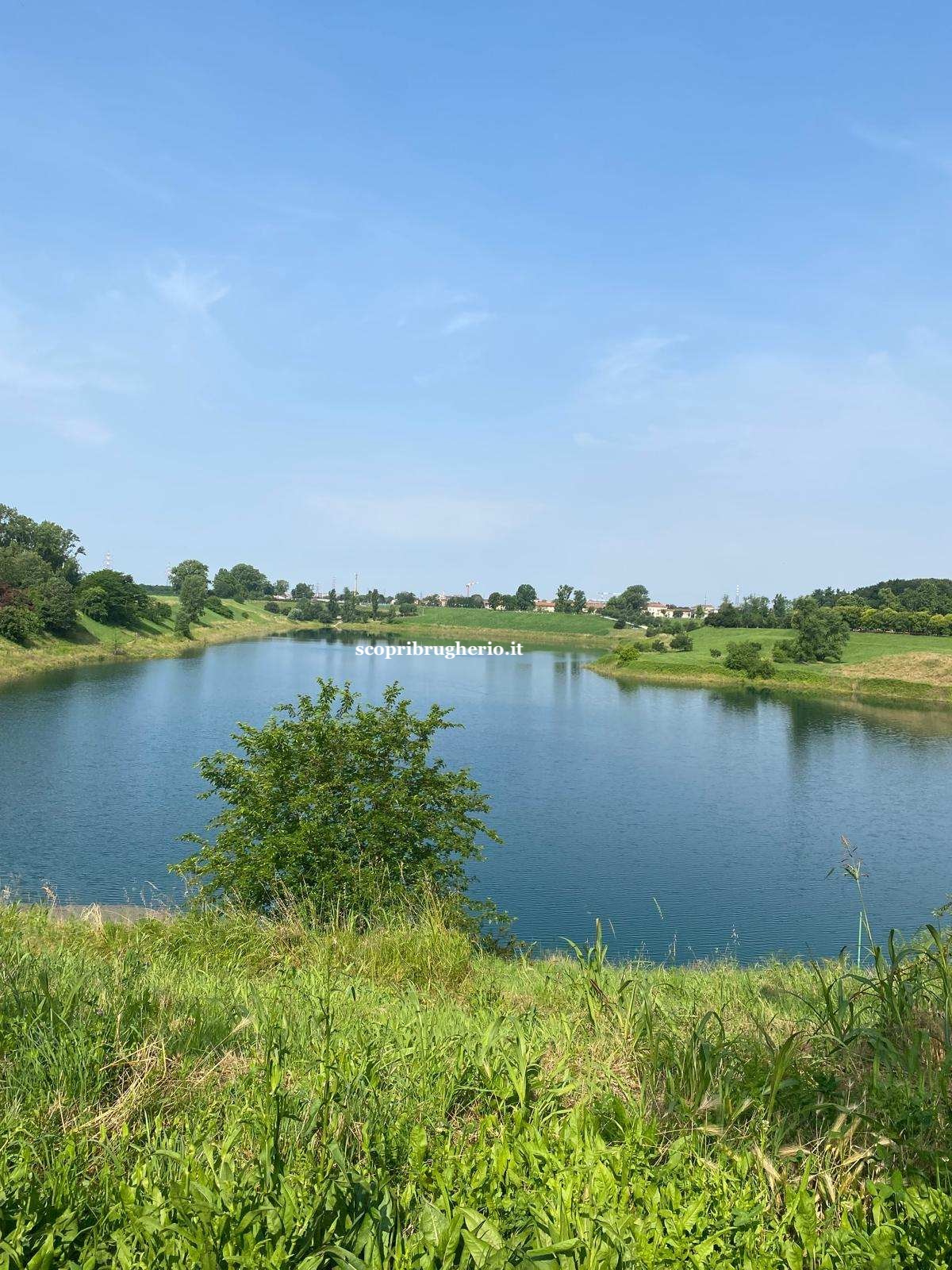 Lago artificiale del parco increa, brugherio
