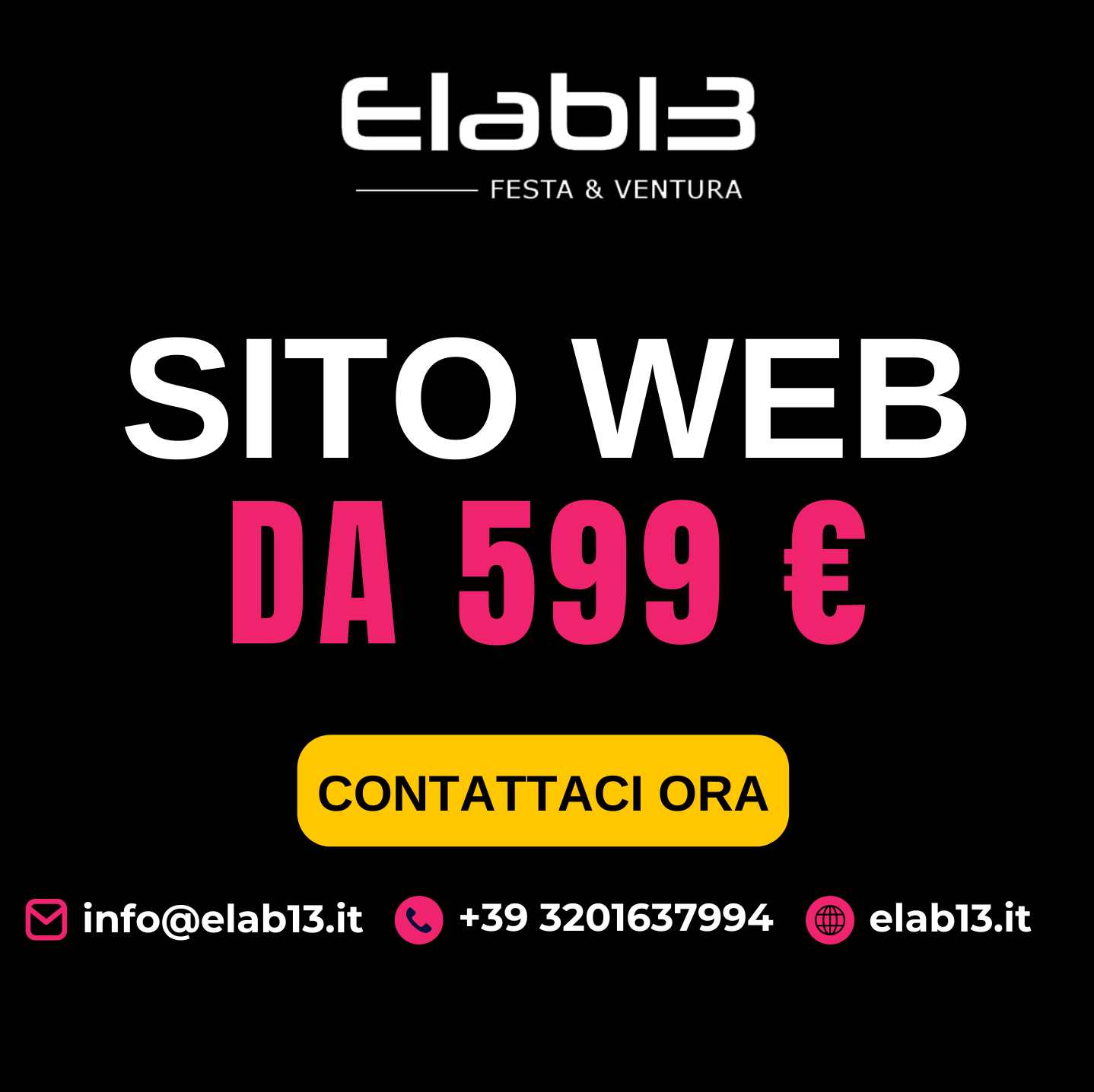 Banner Sito web da 599€ Elab13